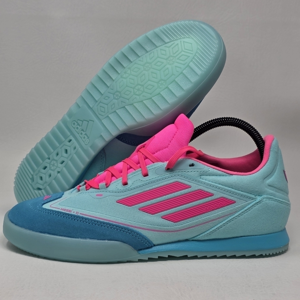 Adidas F50 Messi Freestyle Men Size 10 Indoor Soccer Cleats JH8831 Blue Pink New